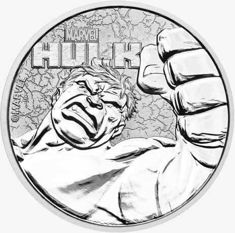 Серебряная монета Марвел Халк 1 унция 2019 (Marvel's Hulk)