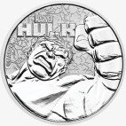 1 oz Moneta d'argento Marvel Hulk (2019)