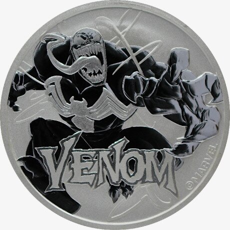 Серебряная монета Марвел Веном 1 унция 2020 (Marvel's Venom)
