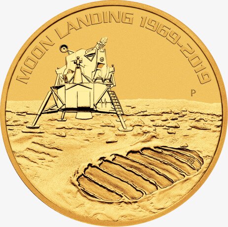 1 oz Moon Landing 1969-2019 Goldmünze (2019)