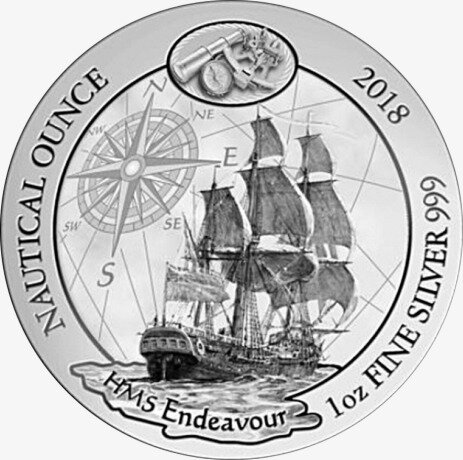 1 oz Nautical Ounce 'Endeavour' Silver Coin (2018)