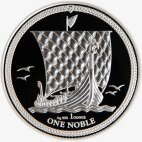 Серебряная монета Нобль Остров Мэн 1 унция 2018 Proof