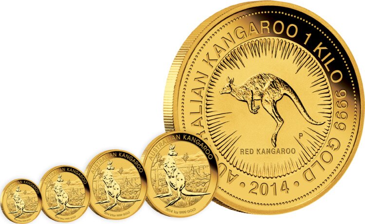 Золотая монета Наггет Кенгуру 1 унция 2014 (Nugget Kangaroo)