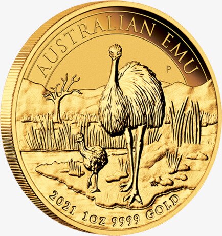 1 oz Australischer Emu Goldmünze 2021