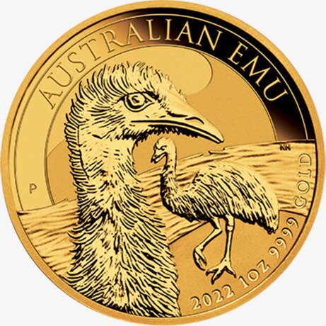 Золотая монета Австралийский Эму 1 унция 2022 (Perth Mint Emu)