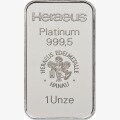 1 oz Platinum Bar | different manufacturers