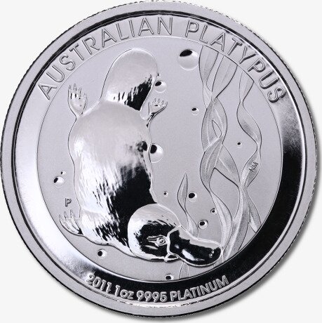 Платиновая монета Австралии Утконос 1 унция Разных Лет (Platypus)