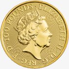Золотая монета Сокол серии Звери Королевы 1 унция 2019 (Queen's Beasts Falcon)