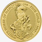 1 Uncja Bestie Królowej Biały Koń Złota Moneta | 2020