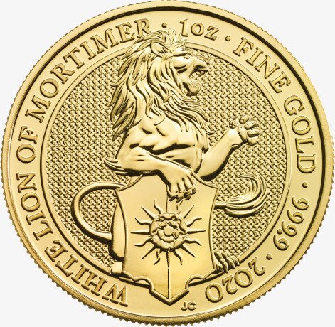 1 oz Queen's Beasts White Lion | Oro | 2020