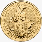 Золотая монета Звери Королевы Черный Бык 1 унция 2018 (Black Bull)