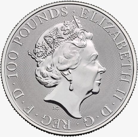 1 oz Queen's Beasts Dragon Platinum Coin (2018)