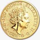 Золотая монета Звери Королевы Грифон 1 унция 2017 (Griffin)