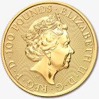 Золотая монета Звери Королевы Единорог 1 унция 2018 (Unicorn)