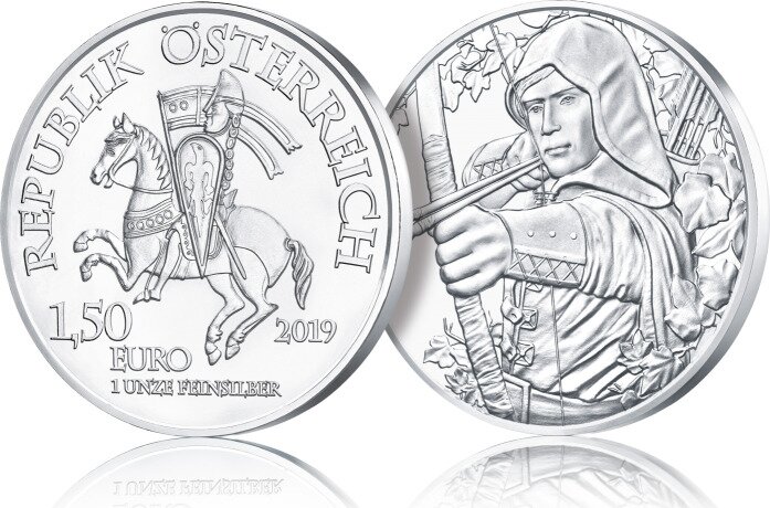 1 oz Robin Hood 825 Anniversario Mint | Plata | 2019