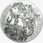 Серебряная монета Антилопа Импала Руанда 1 унция 2014 (Ruanda Impala)