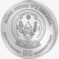 Серебряная монета Руанды Китоглав 1 унция 2019 (Rwanda Shoebill)