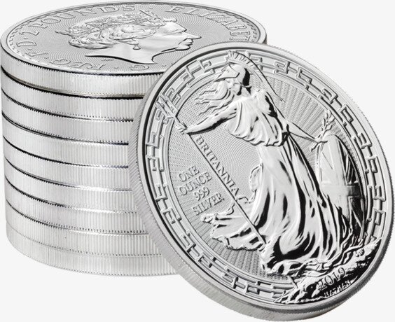 Британия (Britannia) 1 унция 2019 Oriental Border Серебряная монета