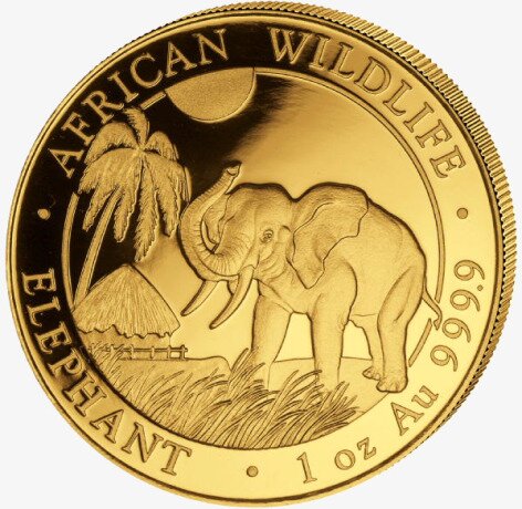 1 oz Elefante della Somalia | Oro | 2017