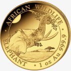 Золотая монета Африканская Дикая Природа Сомалийский Слон 1 унция 2023