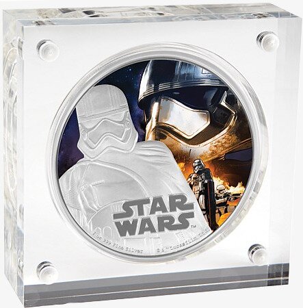 Серебряная монета Звездные Войны Пробуждение Силы - Капитан Фазма™ 1 унция 2016 (STAR WARS Captain Phasma)