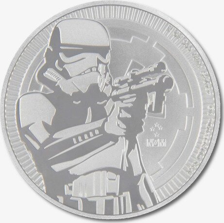Серебряная монета Звездные Войны Штурмовик 1 унция 2018 (STAR WARS Stormtrooper)
