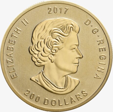 Золотая монета Канадский Лось 1 унция 2017 (The Elk coin)