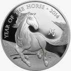 Серебряная монета Лунар 1 унция 2014 Год Лошади (Lunar UK Horse)