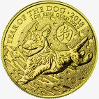 1 oz Lunar UK Año del Perro | Oro | 2018
