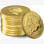 1 Uncja Lunar UK Rok Psa Złota moneta | 2018