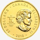 Золотая монета Канадский кленовый лист 1 унция 2010 Олимпийские Игры в Ванкувере (Maple Leaf)