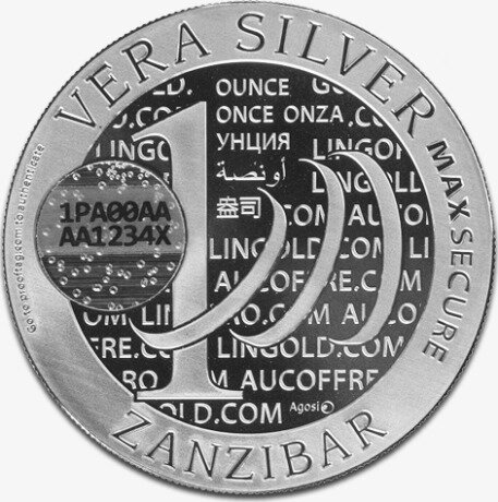 1 oz Vera Zanzibar | Proof | Silver | 2015