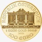 Золотая монета Венская Филармония 1 унция 2021 (Vienna Philharmonic)