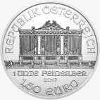 Серебряная монета Венская Филармония 1 унция 2017 (Vienna Philharmonic)