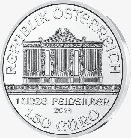 Серебряная монета Венская Филармония 1 унция 2024