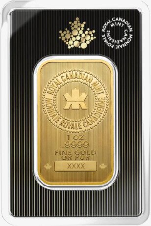 1 oz Goldbarren | geprägt | Royal Canadian Mint