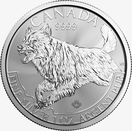 1 oz Wolf Predator Series Silver Coin (2018)