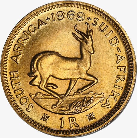 1 Rand Sudafrica d'oro (1961-1983)