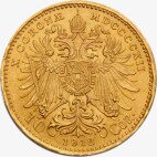 Золотая монета 10 австрийских крон 1892-1916 Франца Иосифа (Corona Franz-Joseph)
