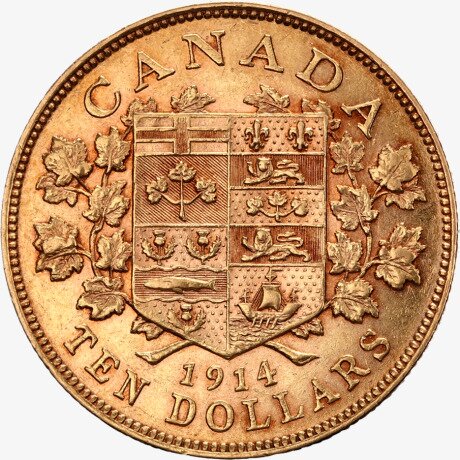 10 Dollar George V. Kanada | Gold | 1912-1914