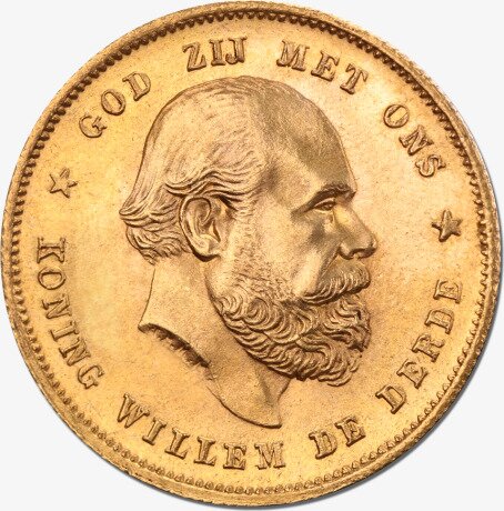 10 Fiorini Olandesi Guglielmo III | Oro | 1875-1889