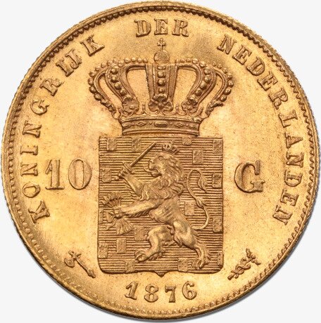 10 Florines Holandeses Willem III | Oro | 1875-1889