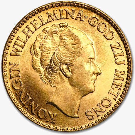 10 Florines Holandeses Willem III o Wilhelmina | Oro | años diversos