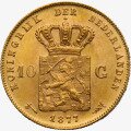 10 Florines Holandeses Willem III o Wilhelmina | Oro | años diversos