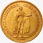 Золотая монета 10 Венгерских Крон 1892-1915 (10 Hungarian Corona)