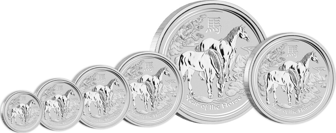 Серебряная монета Лунар II Год Лошади 10кг 2014 (Lunar II Horse)