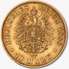 10 Mark | Emperador Friedrich III Pruse | Oro | 1888