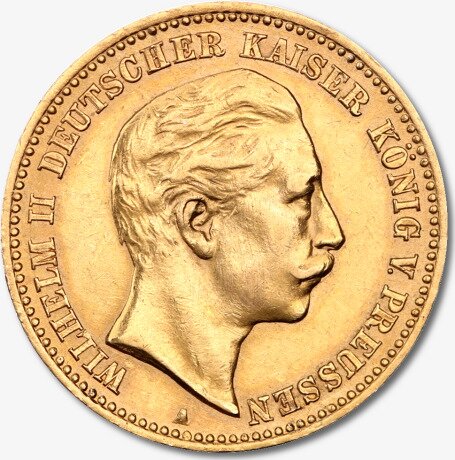 10 Marek Cesarz Niemiecki i Król Prus Wilhelm II Złota Moneta | 1889 - 1913