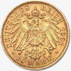 10 Marchi d'oro Imperatore Guglielmo II di Prussia (1889-1913)