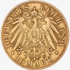 10 Marek Wielki Książe Fryderyk I Badeński Złota Moneta | 1872 - 1901